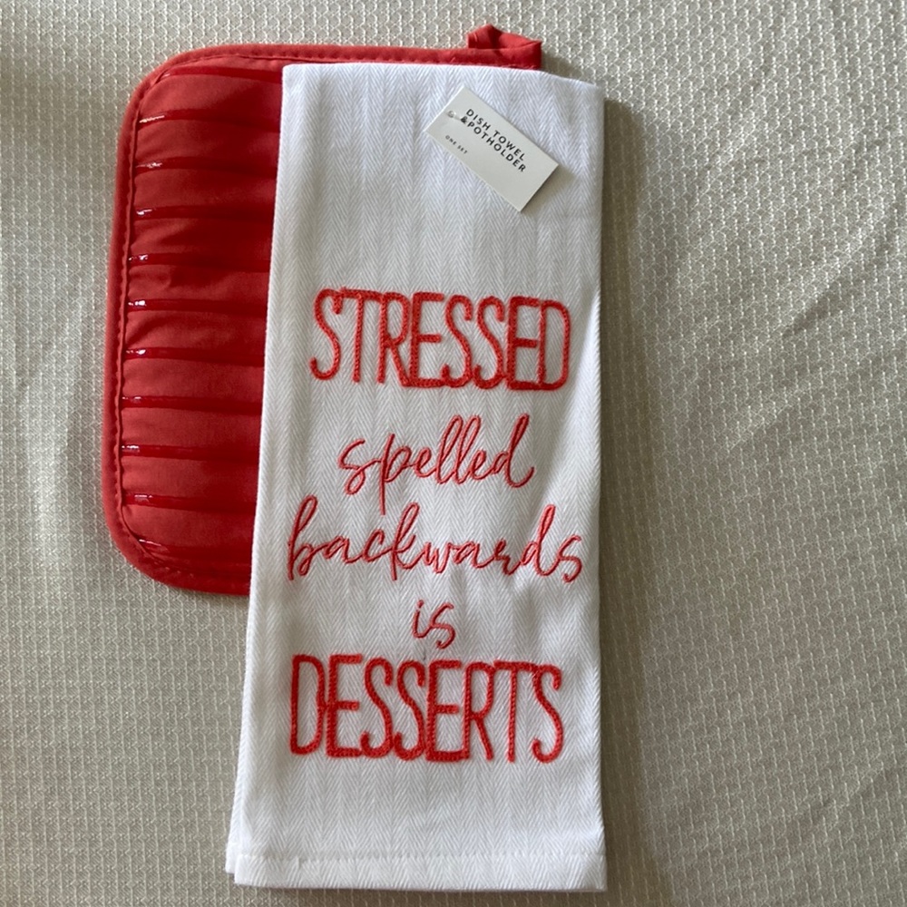 Dish Towel and Pot Holder Set